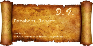 Darabont Imbert névjegykártya